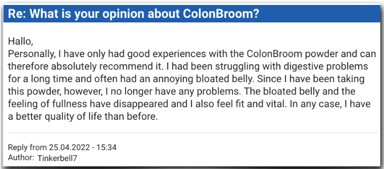 ColonBroom review customer experience experiences ColonBroom